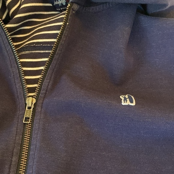 Johnnie-O full zip hooded jacket navy with stripes  size XLarge? - Picture 3 of 11